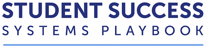 Student Success Systems Playbook